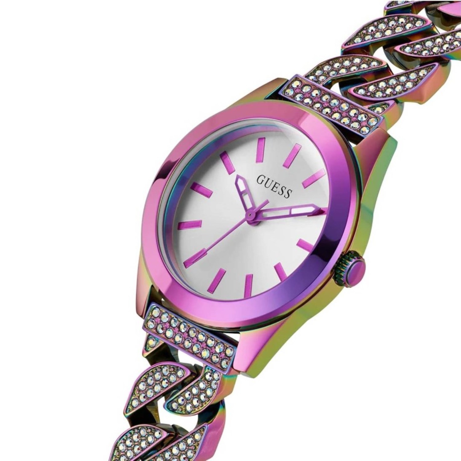 Christies Jewellery - GW0546L3 Guess Ladies Iridescent Analog Watch Auckland NZ GW0546L3 Guess Ladies Iridescent Analog Watch GW0546L3