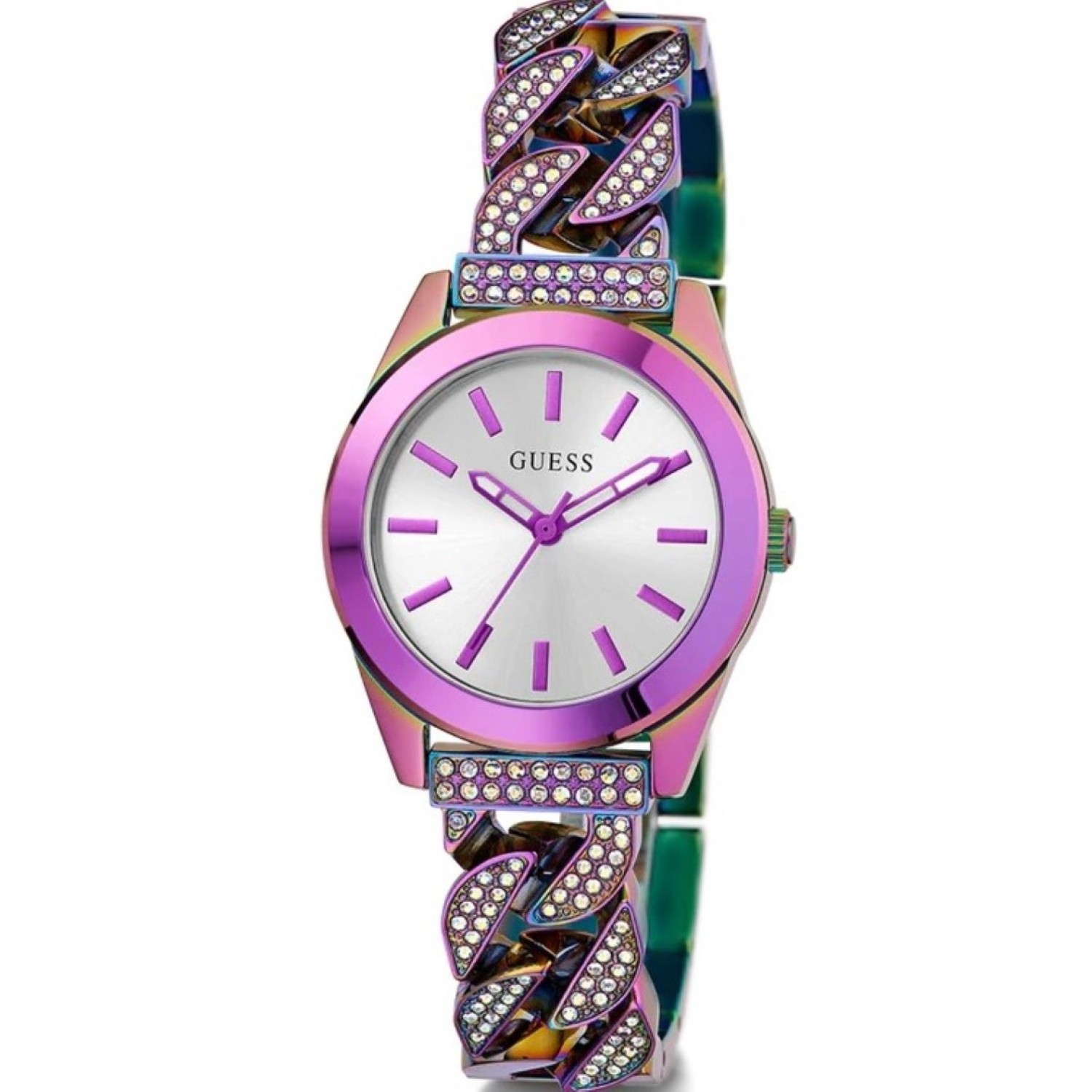 Christies Jewellery - GW0546L3 Guess Ladies Iridescent Analog Watch Auckland NZ GW0546L3 Guess Ladies Iridescent Analog Watch GW0546L3