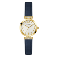 GW0614L5 GUESS Ladies Blue Gold Tone Analogue Watch