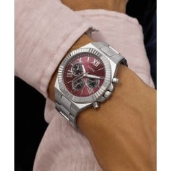 GW0703G7 GUESS Mens Silver-Tone Multi-Function Watch