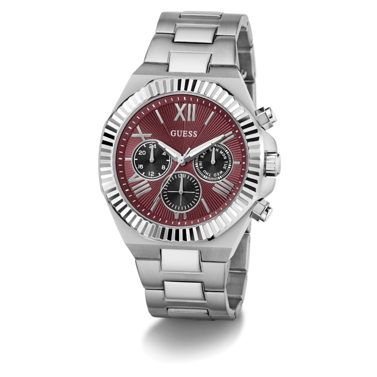 GW0703G7 GUESS Mens Silver-Tone Multi-Function Watch – GW0703G7 GUESS Mens Silver-Tone Multi-Function Watch by Guess Watches