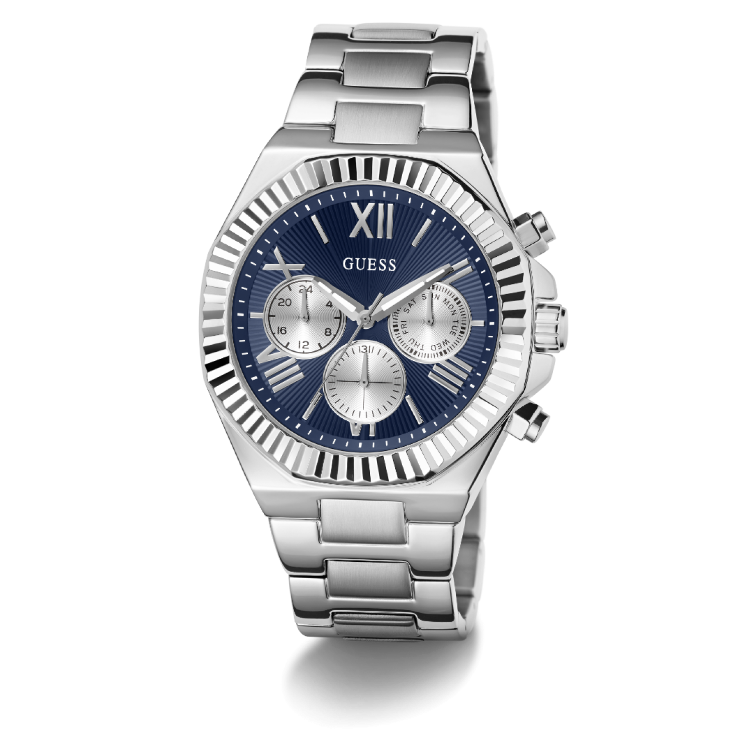 GW0703G8 GUESS Mens Silver-Tone Multifunction Watch – GW0703G8 GUESS Mens Silver-Tone Multifunction Watch by Guess Watches