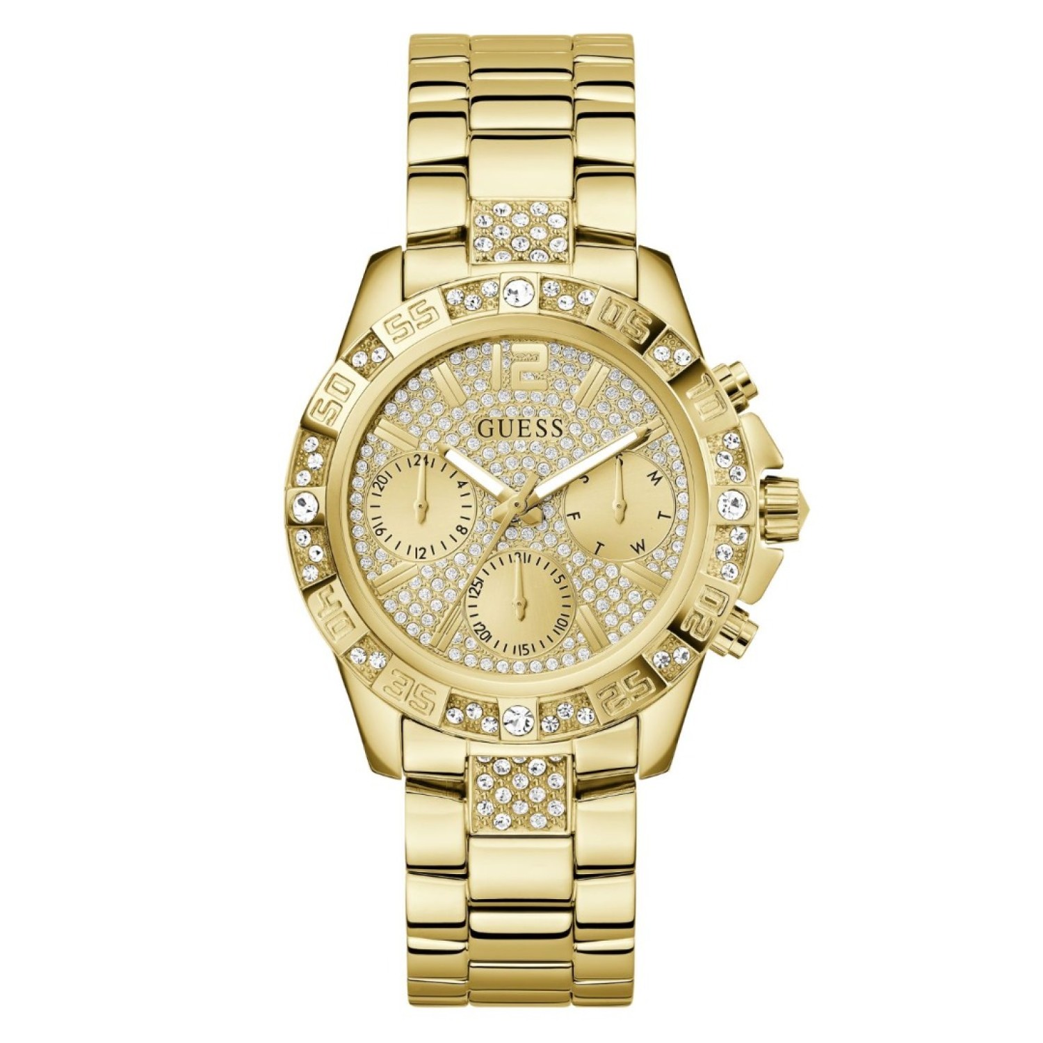 GW0771L2 GUESS Majesty Gold Tone Watch – GW0771L2 GUESS Majesty Gold Tone Watch by