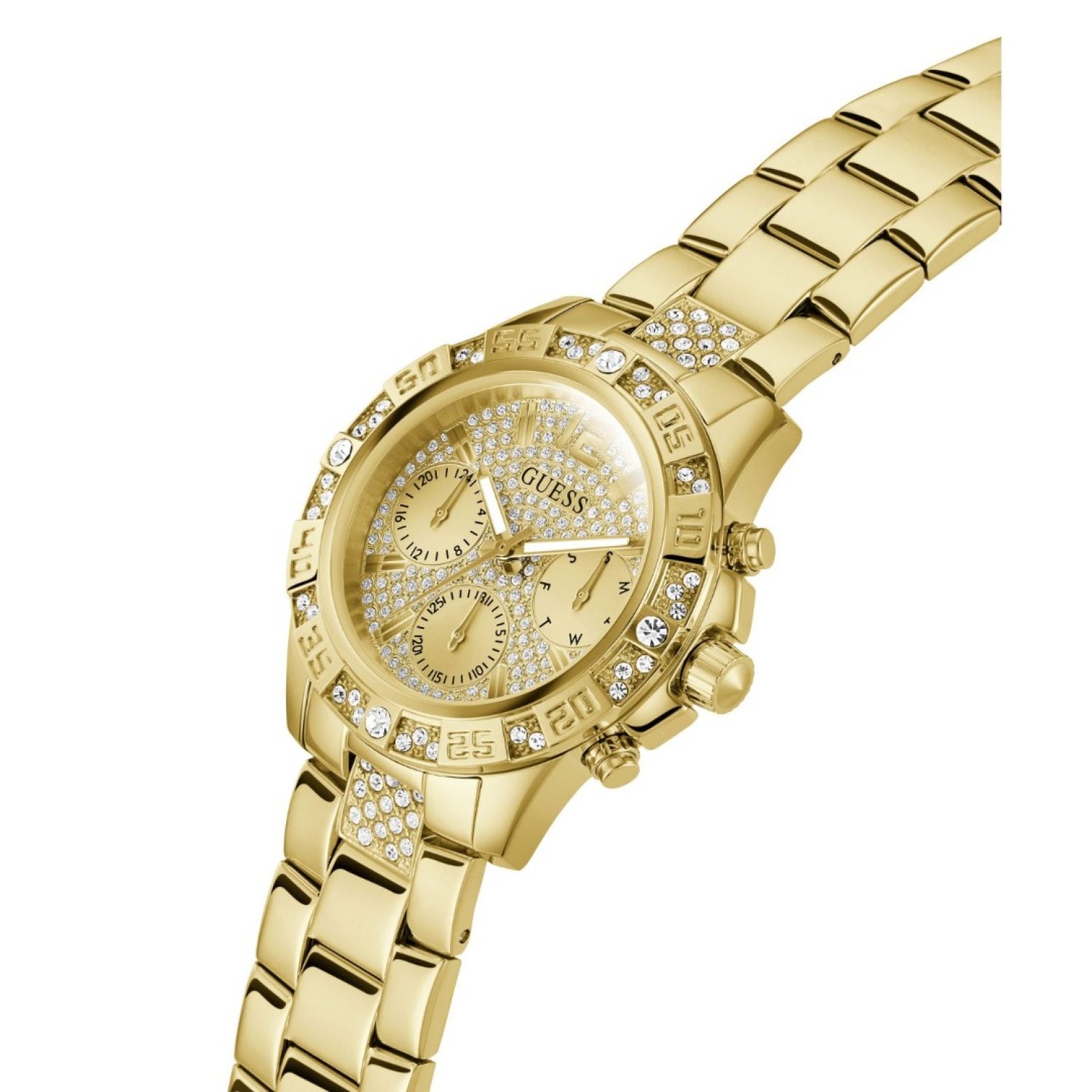 GW0771L2 GUESS Majesty Gold Tone Watch – GW0771L2 GUESS Majesty Gold Tone Watch by