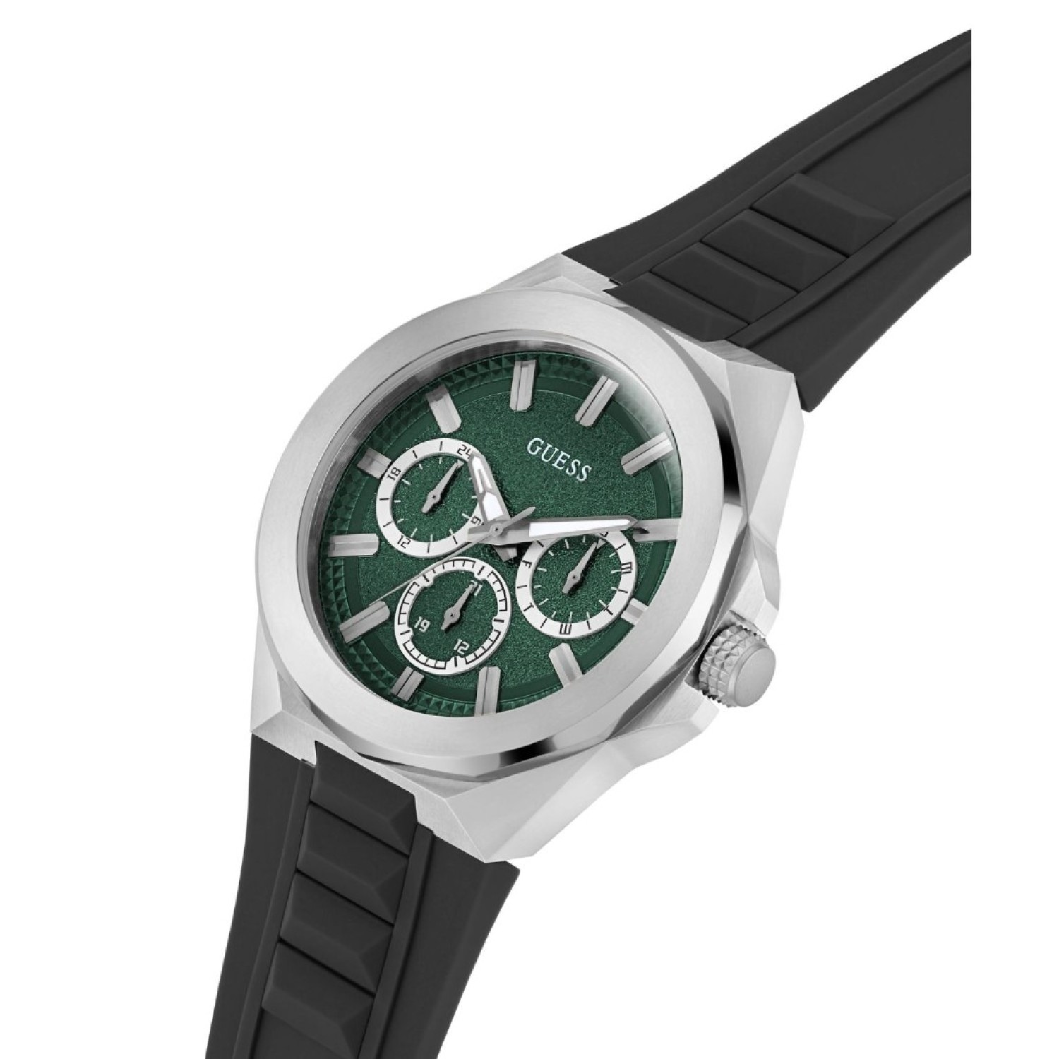 GW0799G3 GUESS Dashboard Silver Tone Watch by