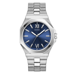 GW0849G1 GUESS Men's Silver Tone Analogue Watch