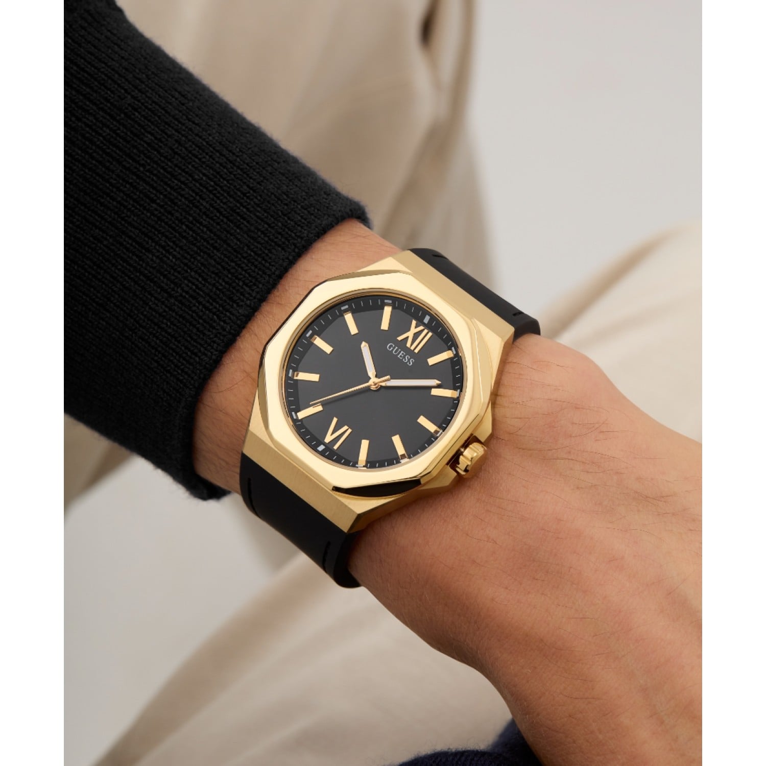 GW0850G2 GUESS Mens Gold-Tone Analogue Watch – GW0850G2 GUESS Mens Gold-Tone Analogue Watch by Guess Watches