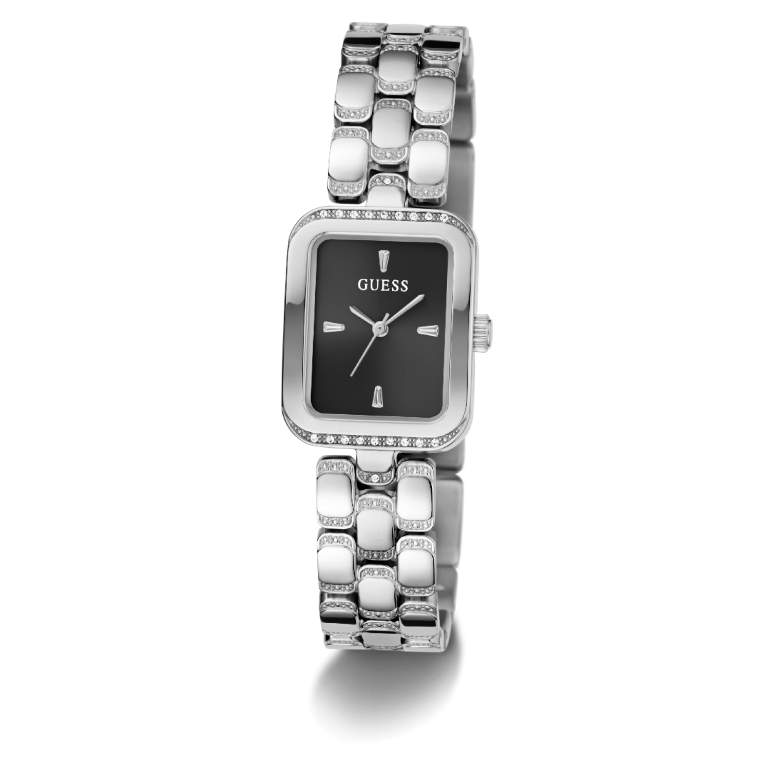 GW0865L7 GUESS Ladies Silver-Tone Analogue Watch by Guess Watches