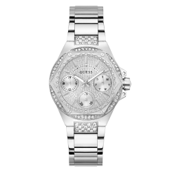 GW0878L1 GUESS Ladies Silver Tone Analogue Watch