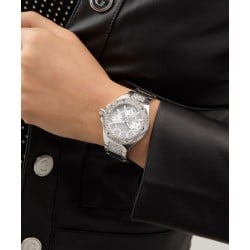 GW0878L GUESS Ladies Silver Tone Analogue Watch