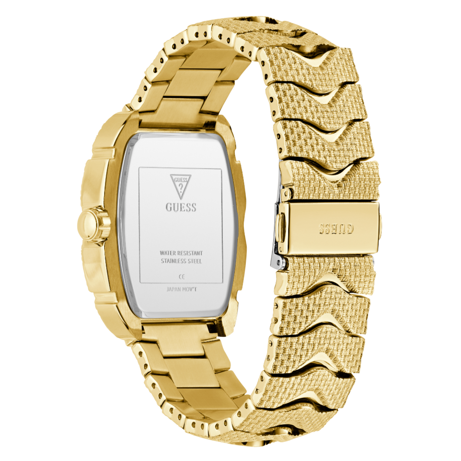 GW0885G1 GUESS Gold Tone Analogue Watch by Guess Watches