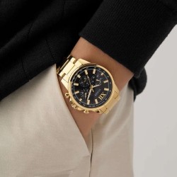 GW0900G3 GUESS Men's Gold Tone Multi-Function Watch