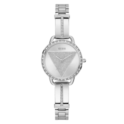 GW0914L1 GUESS Ladies Silver Tone Analogue Watch