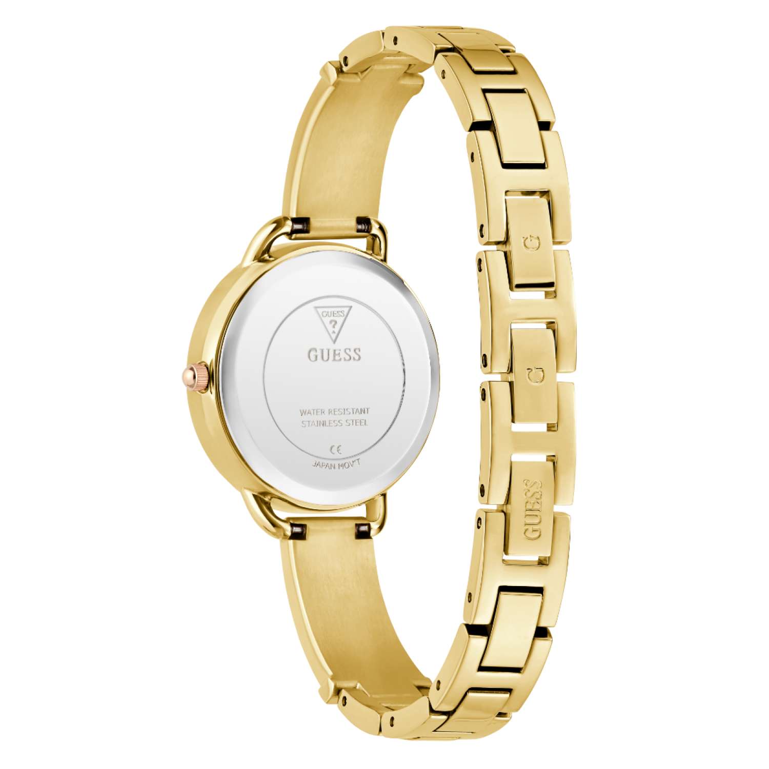 GW0914L2 GUESS Ladies Gold Tone Analogue Watch GW0914L2 GUESS Ladies Gold Tone Analogue Watch | Yellow gold casing with Gues Logo on Dial