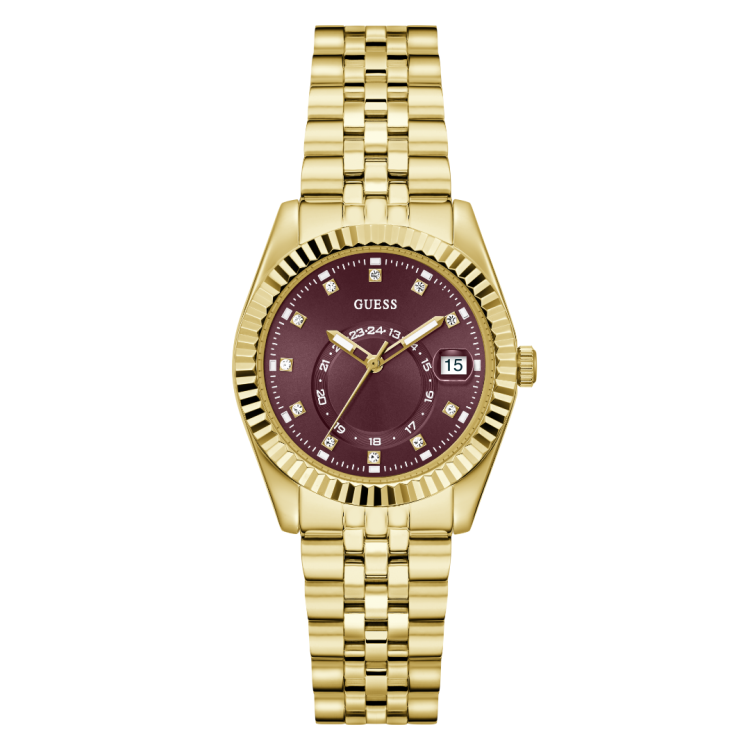 GW0936L2 GUESS Ladies Gold-Tone Analogue Watch – GW0936L2 GUESS Ladies Gold-Tone Analogue Watch by Guess Watches