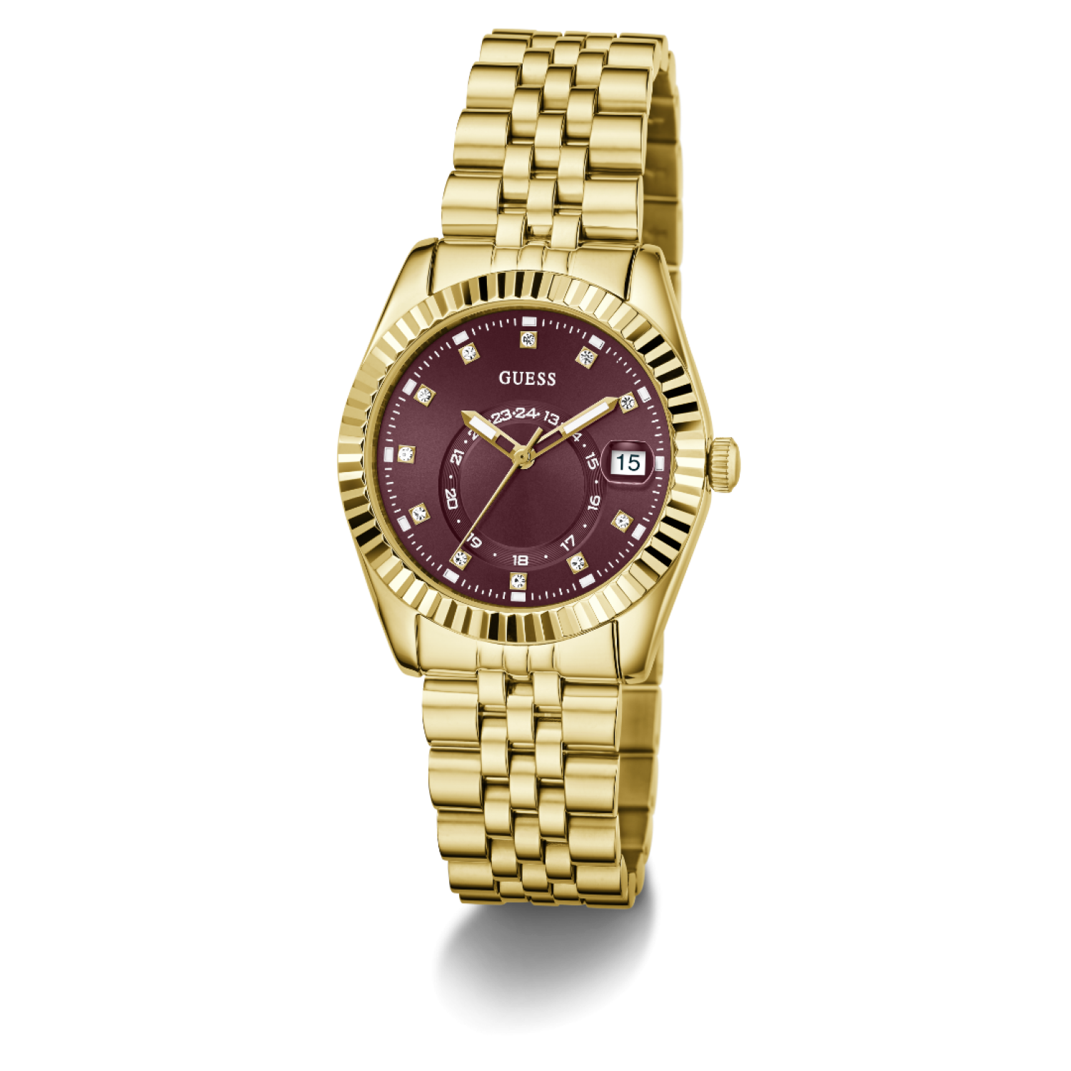 GW0936L2 GUESS Ladies Gold-Tone Analogue Watch – GW0936L2 GUESS Ladies Gold-Tone Analogue Watch by Guess Watches