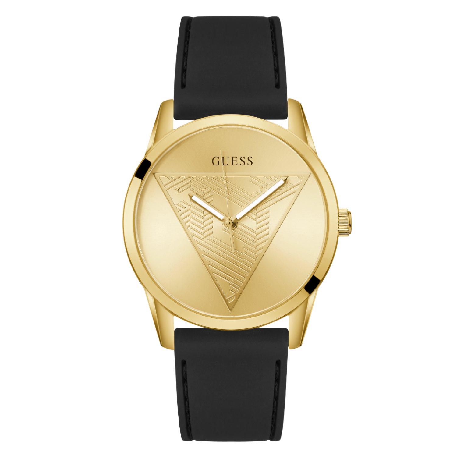 GW0957G2 Mens Black Gold Tone Analogue Watch – Guess Watches GW0957G2 Mens Black Gold Tone Analogue Watch by Guess