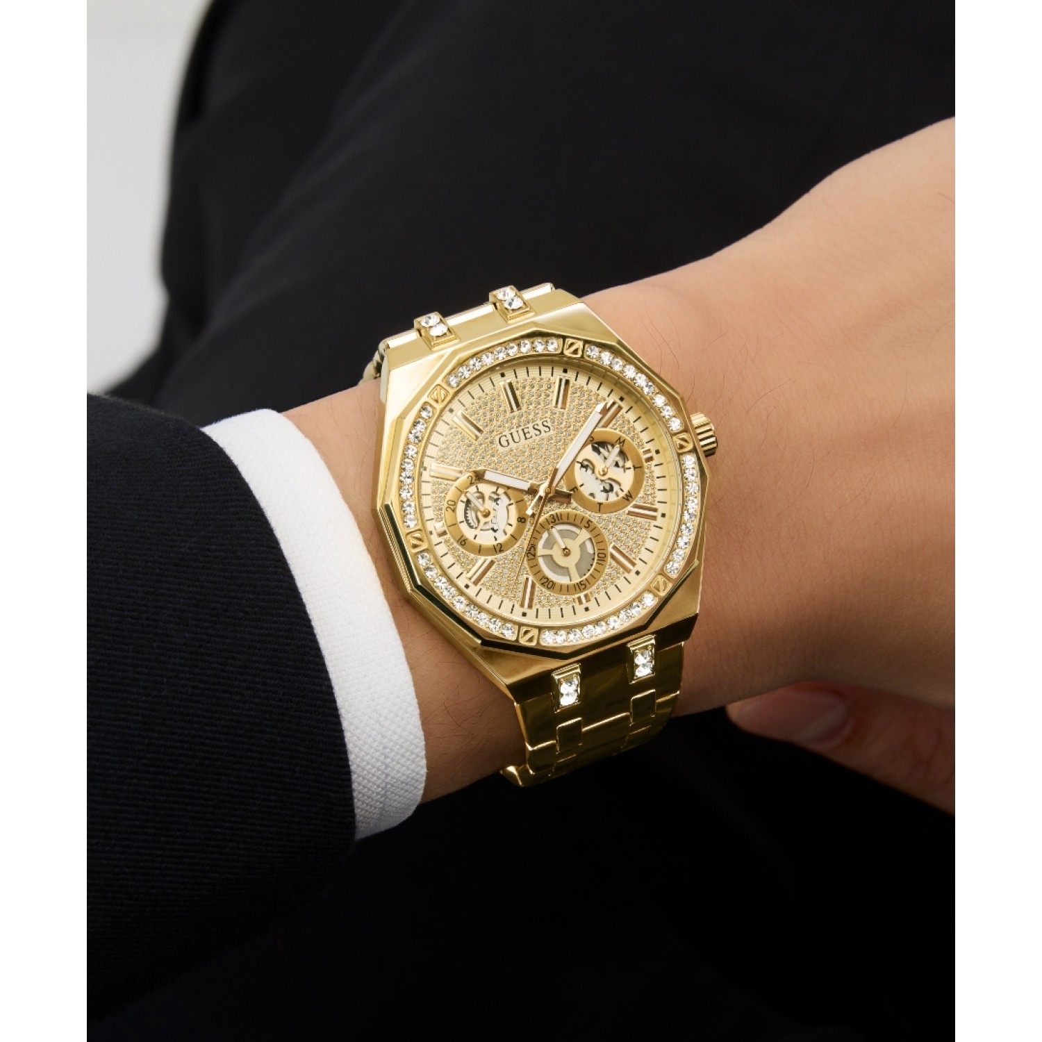 GW0960G2 GUESS Mens Gold-Tone Analogue Watch – GW0960G2 GUESS Mens Gold-Tone Analogue Watch by Guess Watches