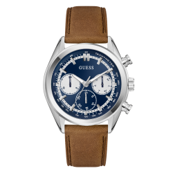 GW0972G1 Mens Brown Silver Tone Multi-function Watch