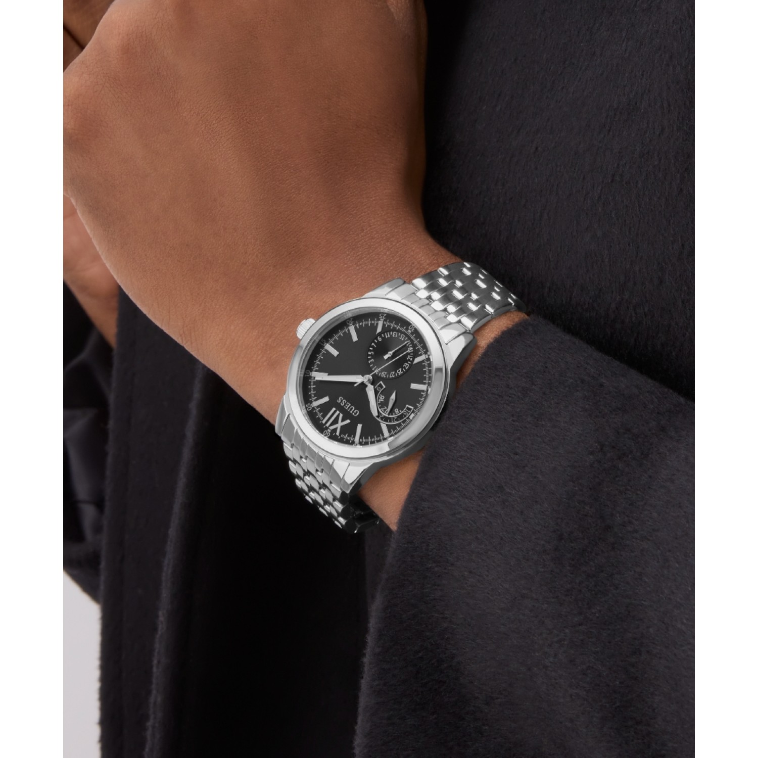 GW0976G1 Mens Silver Tone Multi-function Watch –Guess Watches GW0976G1 Mens Silver Tone Multi-function Watch by Guess