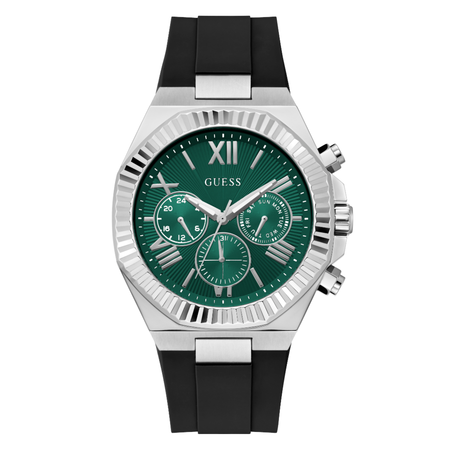 GW1011G1 GUESS Mens Silver-Tone Multi-Function Watch – GW1011G1 GUESS Mens Silver-Tone Multi-Function Watch by Guess Watches