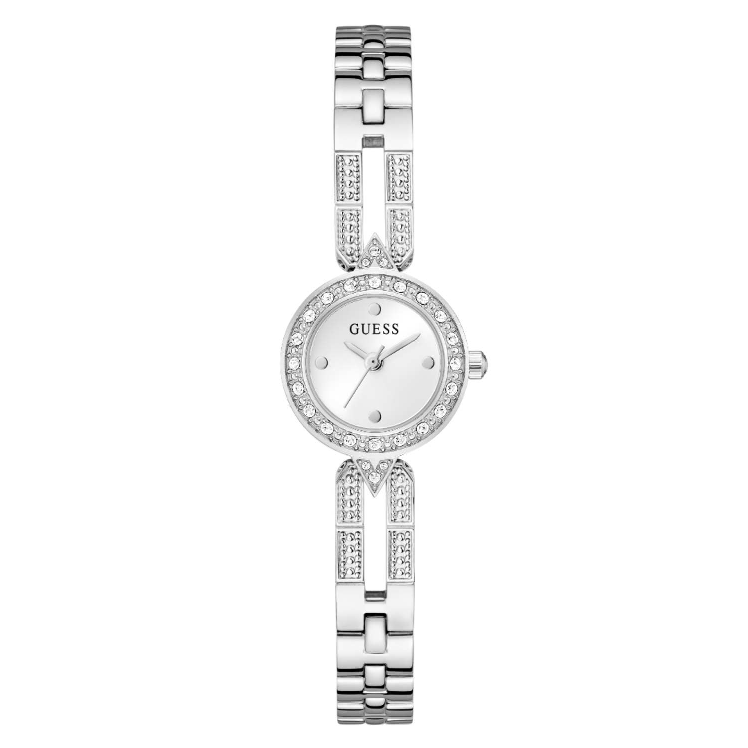 GW1016L1 GUESS Ladies Silver-Tone Analogue Watch – GW1016L1 GUESS Ladies Silver-Tone Analogue Watch by Guess Watches