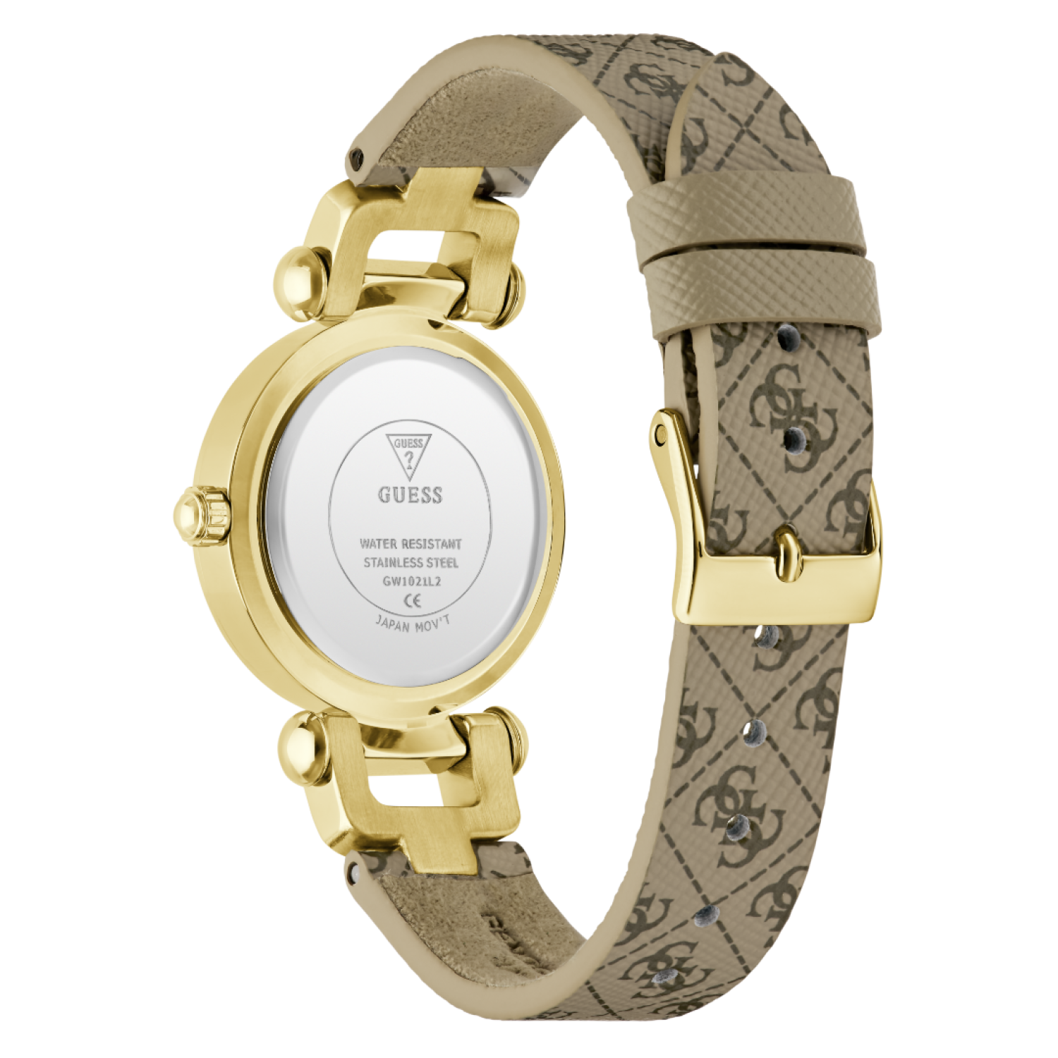 GW1021L2 GUESS Ladies Gold-Tone Analogue Watch – GW1021L2 GUESS Ladies Gold-Tone Analogue Watch by Guess Watches