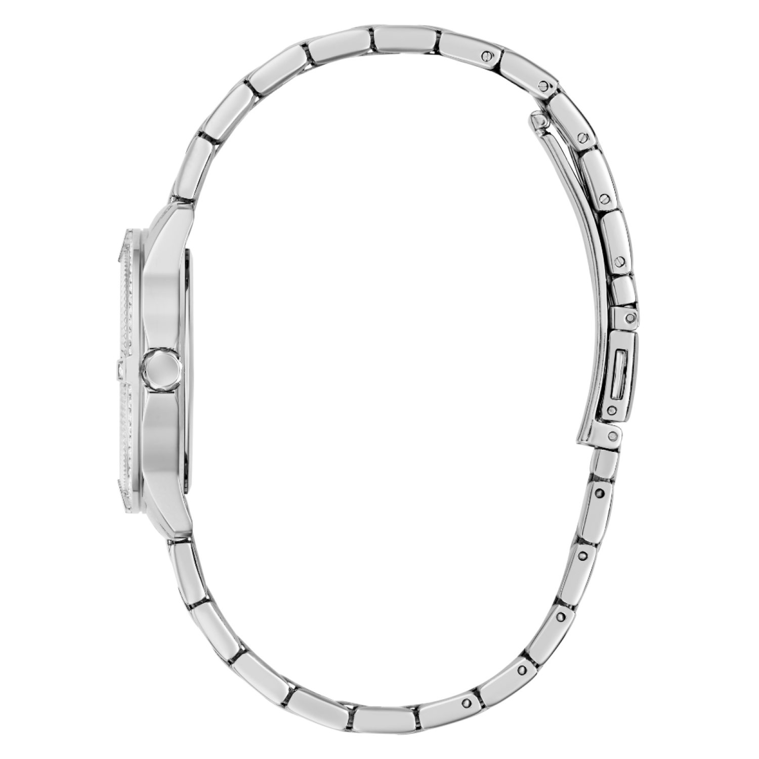 GW1027L1 GUESS Ladies Silver-Tone Analogue Watch – GW1027L1 GUESS Ladies Silver-Tone Analogue Watch by Guess Watches
