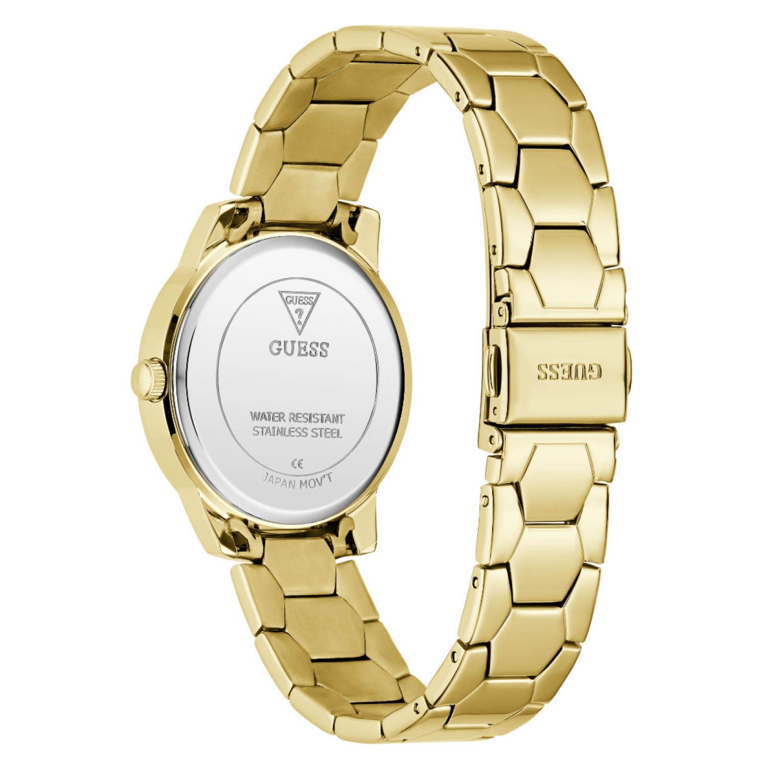GW1028L2 GUESS Ladies Gold-Tone Analogue Watch – GW1028L2 GUESS Ladies Gold-Tone Analogue Watch by Guess Watches