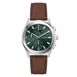 GW1049G1 GUESS Mens Silver-Tone Multi-Function Watch