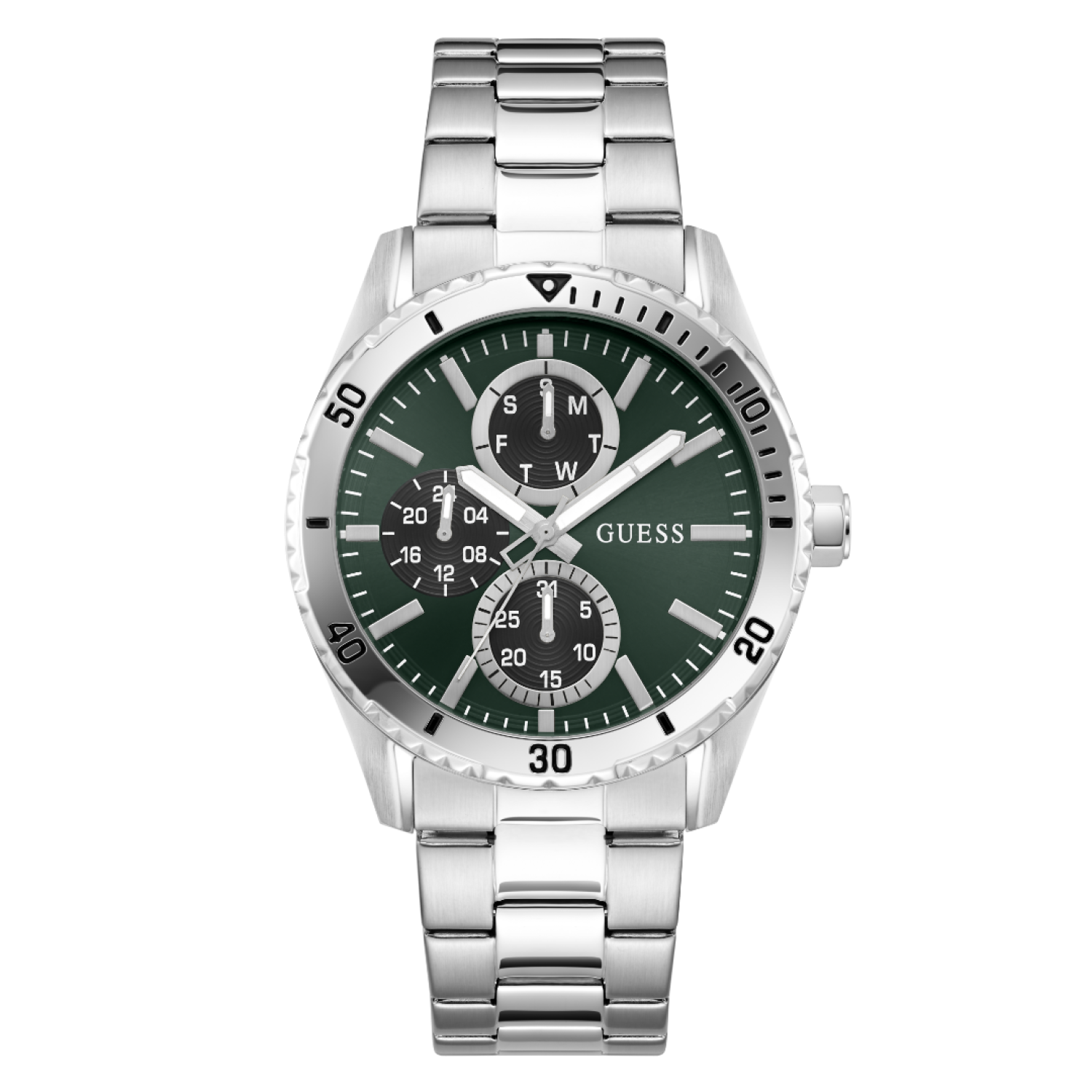GW1061G1 GUESS Mens Silver-Tone Multi-Function Watch – GW1061G1 GUESS Mens Silver-Tone Multi-Function Watch by Guess Watches