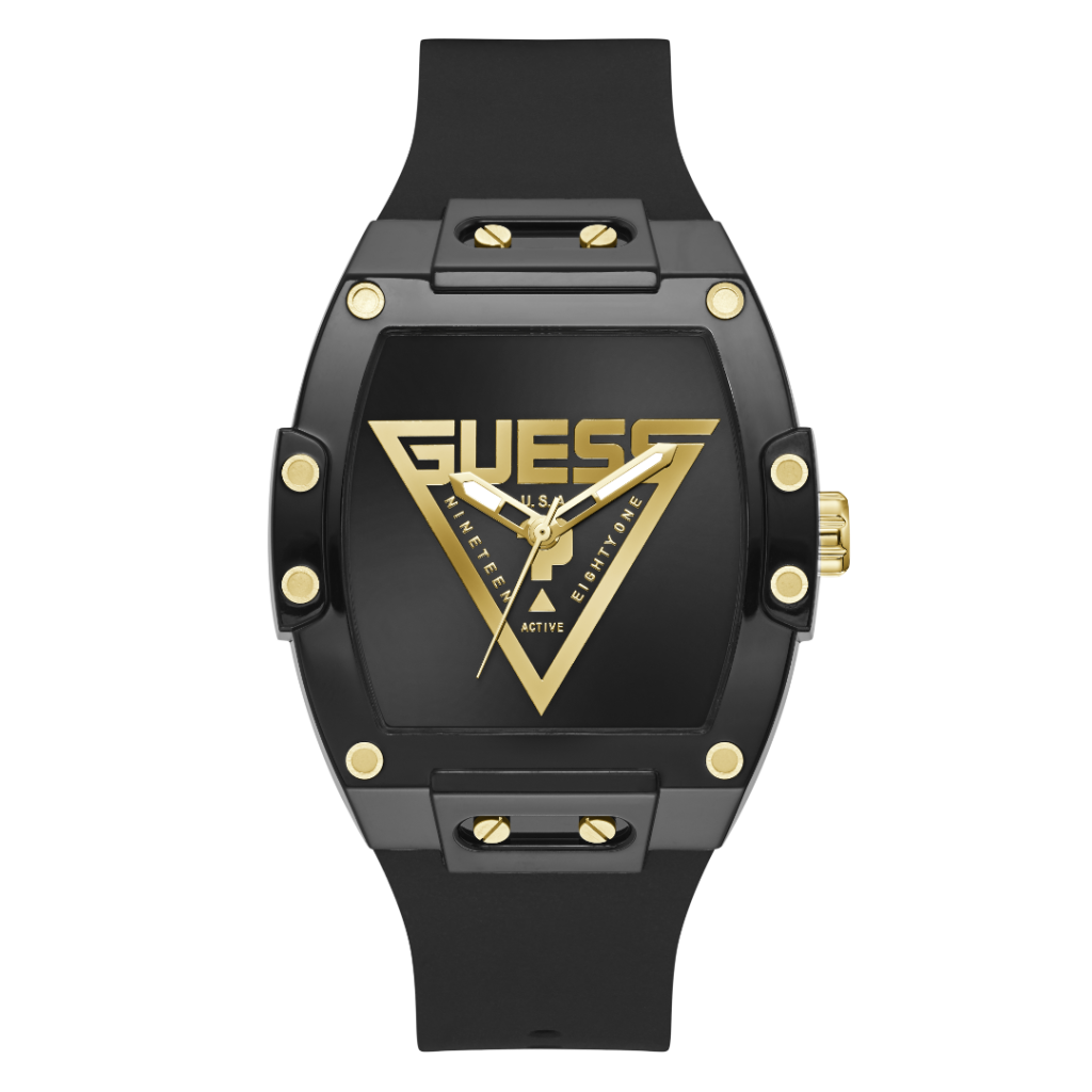 GW1072G2 GUESS Mens Black-Tone Analogue Watch | Buy Now at