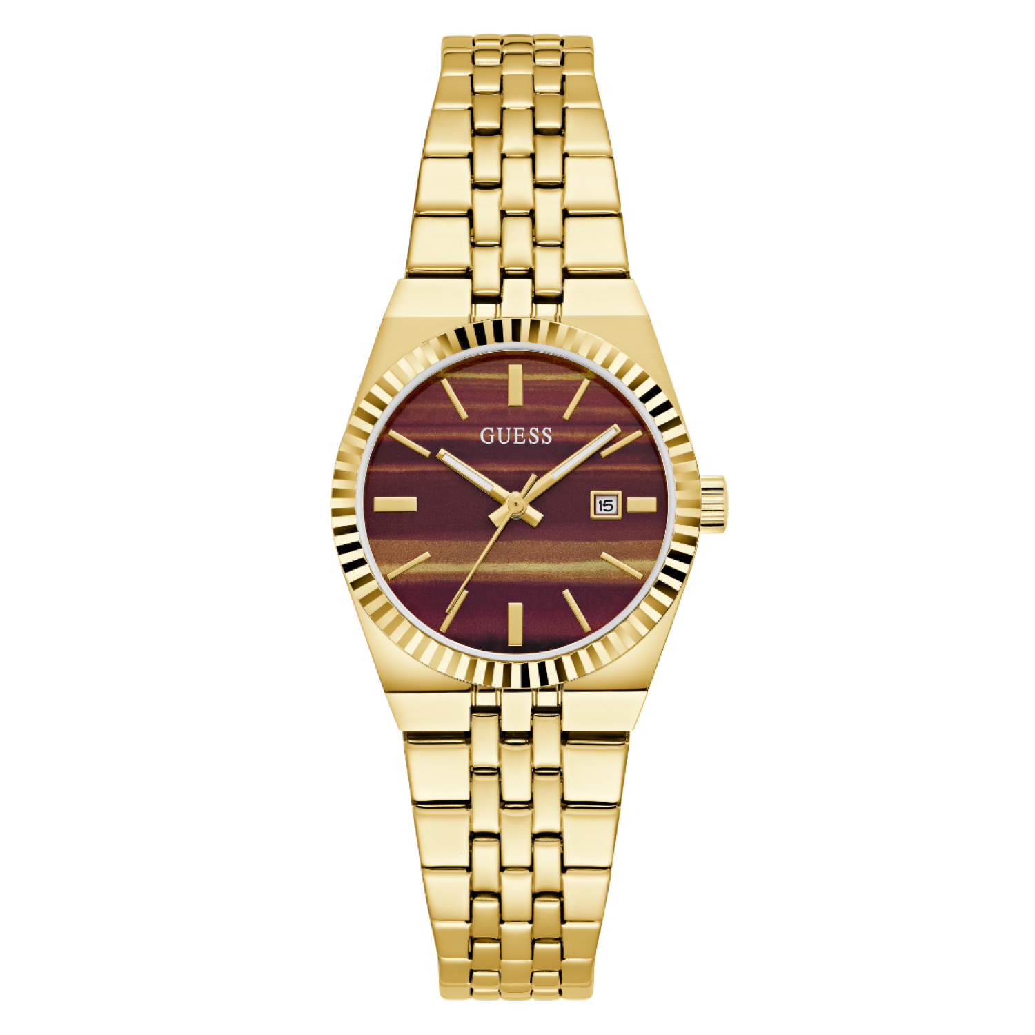 GW1102L2 GUESS Gold-Tone Analogue Watch by Guess Watches