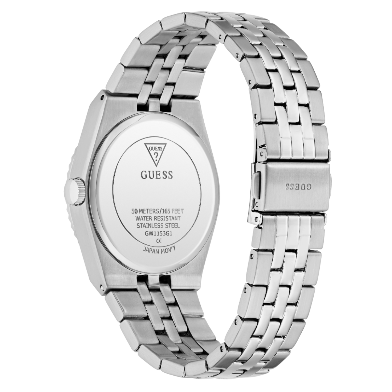 GW1153G1 GUESS Mens Silver-Tone Analogue Watch by Guess Watches