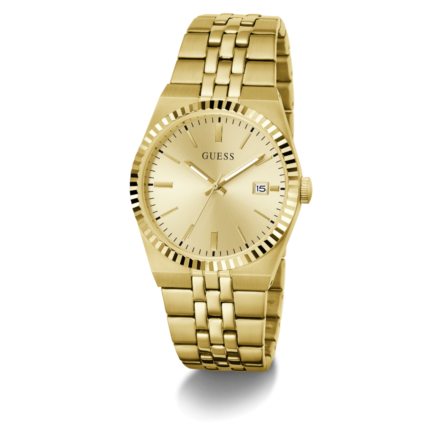 GW1153G2 GUESS Mens Gold-Tone Analogue Watch by Guess Watches
