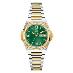 Y98010L9MF Gc Coussin Shape Lady Large Size Metal 2-Tone 