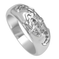 Desolation of Smaug Ring in Sterling Silver Desolation of Smaug Ring in Sterling Silver