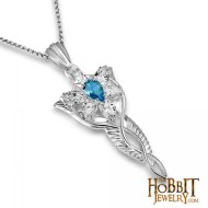 Lord of the Rings Official Topaz Evenstar Necklace in Silver Lord of the Rings Official Topaz Evenstar Necklace in Silver