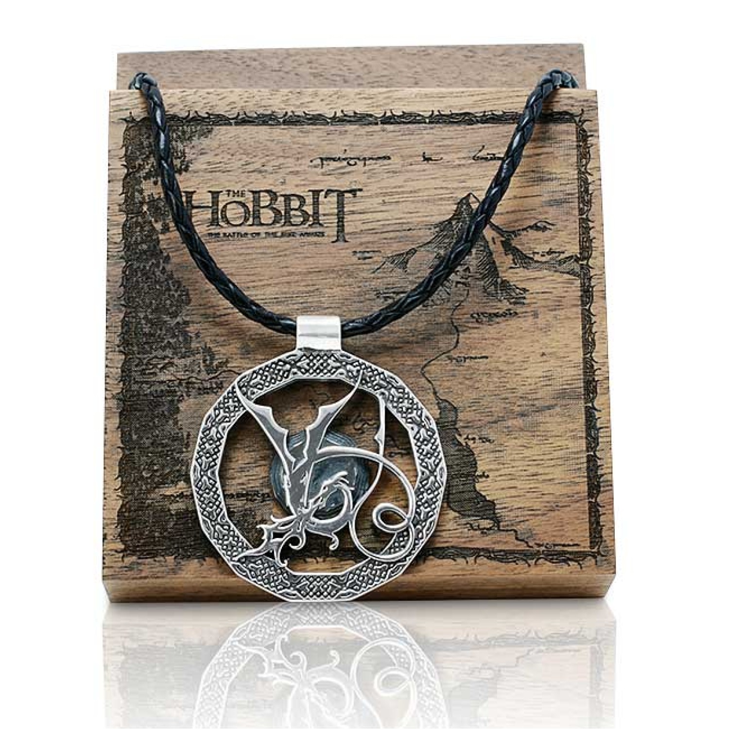 Official The Hobbit Smaug Dragon Pendant. The Official Hobbit Arkenstone Pendant handcrafted here in Middle Earth New Zealand home of the Lord of the Rings and The Hobbit movie trilogys.  This official Arkenstone pendant comes complete with a wooden Colle