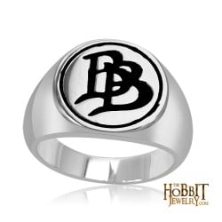 The Hobbit Bilbo Baggins BB Signet Ring Silver 