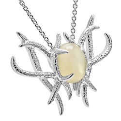 The Hobbit Galadriel Silver Brooch Pendant