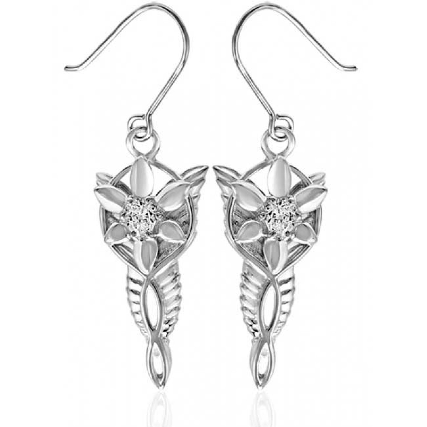 LoTR Official Evenstar - Lord Of The Rings Inspired Arwen Evenstar Pendant Lord of The Rings Official Arwens Evenstar Earrings. The Evenstar...and she took a white gem like a star that lay upon her breast hanging upon a silver chain... The Arwen Evenstar pendant was given to Aragorn by Arwen to show her eternal love... The penda