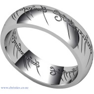 Lord of The Rings One Ring Fine Engraving Silver