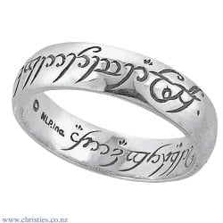 Lord of the Rings One Ring In Sterling Silver Lord of the Rings One Ring In Sterling Silver