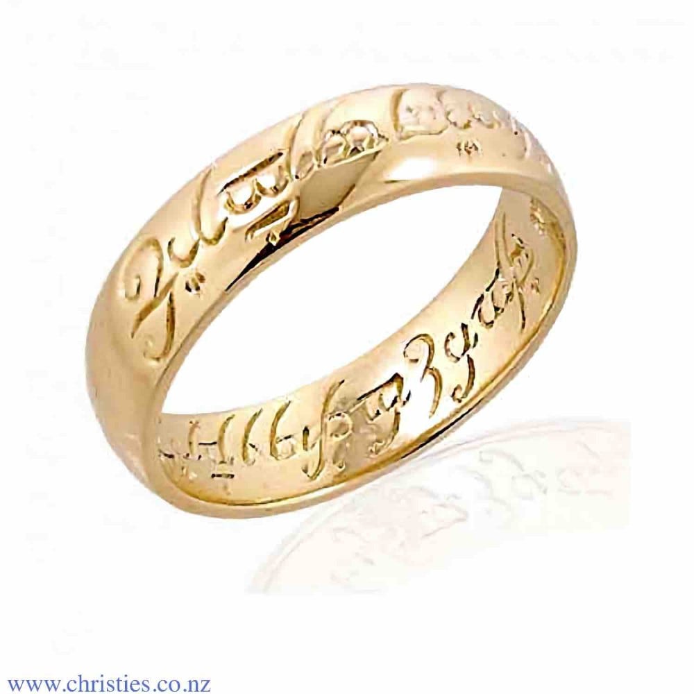 Lord Of The Rings Ring 9K Gold LORD OF THE RINGS JEWELLERY Lord Of The Rings Gold Ring