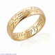 Official Lord Of The Rings Ring of Power in 9K Gold. One ring to rule them all,One ring to find them,One ring to bring them all and in the darkness bind them. Engraved with Elvish Runes in black anodised Elvish Script. The only Official Lord of the Rings 