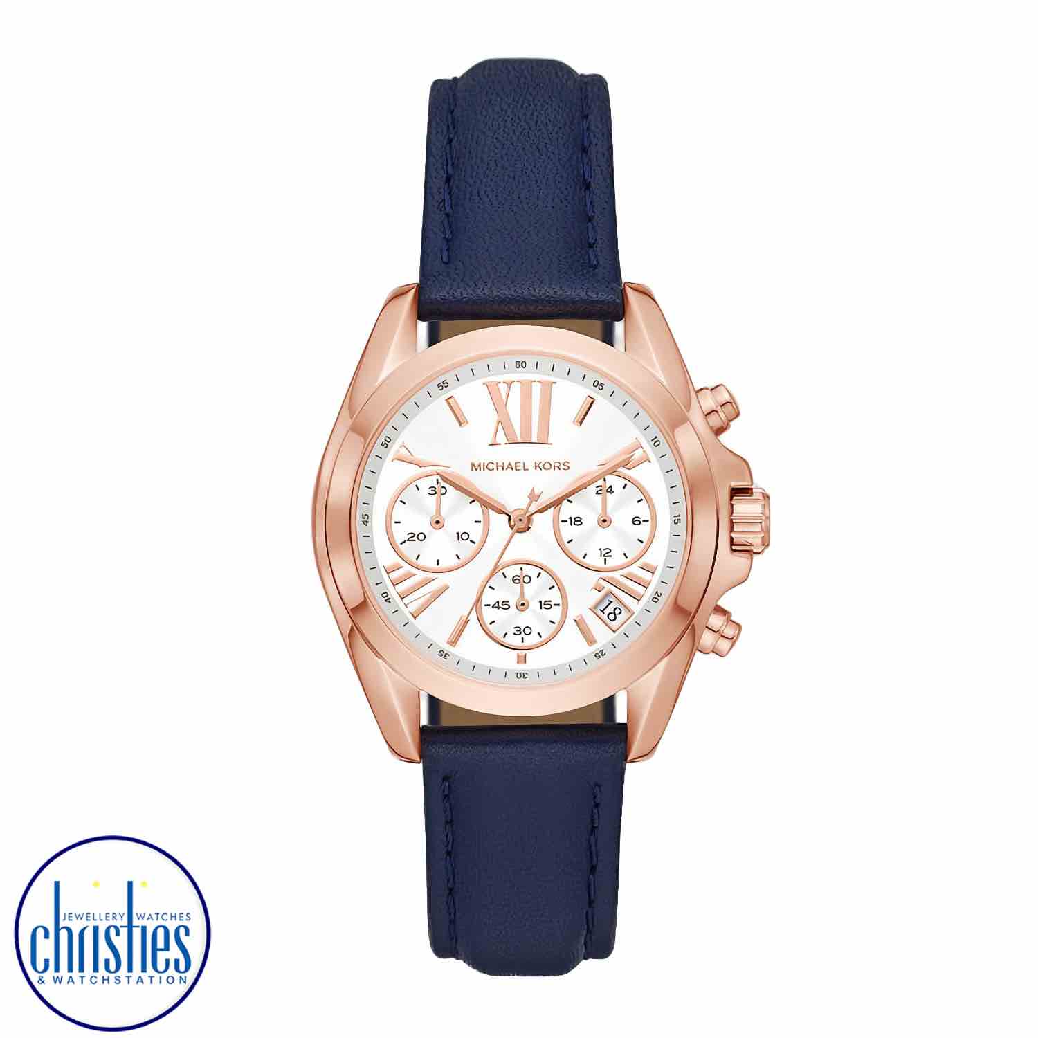 MK2960 Michael Kors Bradshaw Chronograph Navy Leather Watch MK2960 Michael Kors Bradshaw Chronograph Navy Leather Watch. MK2960 Michael Kors Bradshaw Chronograph Navy Leather WatchAfterpay - Split your purchase into 4 instalments - Pay for your purchase over 4 instalments, due every two weeks.