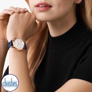 MK2960 Michael Kors Bradshaw Chronograph Navy Leather Watch