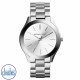 MK3178 Michael Kors Slim Runway Silver Watch.   A perennial favourite, Michael Kors iconic Slim Runway watch is designed in silver tone stainless steel and features a sleek, understated dial for a modern touch. Stack it with an arm full of bracelets for y