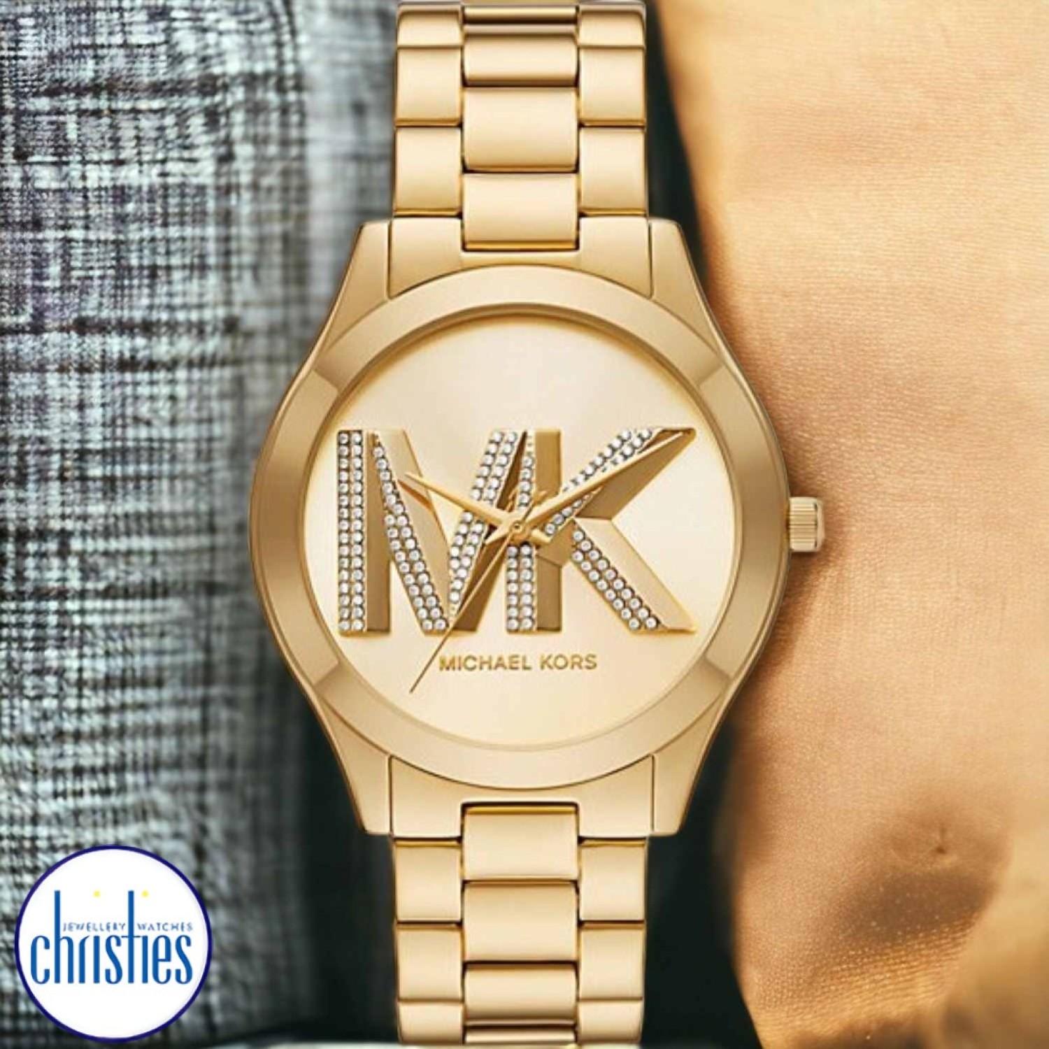 MK4732 Michael Kors Slim Runway Gold-Tone Stainless Steel Watch MK4732 Watches Auckland